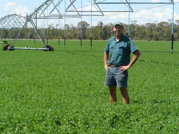 Ken Schmidt has found the winter active lucerne Titan 9 to be one of the better performers on the farm